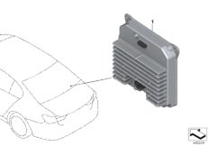 Блок управления Power Control Unit PCU для BMW G05 X5 30dX B57 (схема запасных частей)