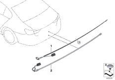 Провод датчика Smart Opener для BMW G01 X3 30iX (TR91) B48 (схема запасных частей)