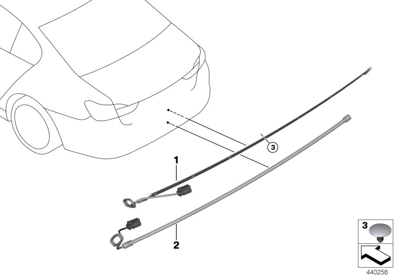 Провод датчика Smart Opener для BMW G01 X3 20i 1.6 B48 (схема запчастей)