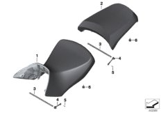 Сиденье для MOTO K25 R 1200 GS 08 (0303,0313) 0 (схема запасных частей)