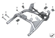 Деталь заднего кронштейна для MOTO K25H HP2 Enduro (0369,0389) 0 (схема запасных частей)