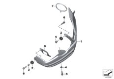 Защита крышки клапанов для BMW K25H HP2 Enduro (0369,0389) 0 (схема запасных частей)