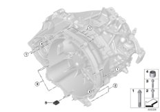 Крепление/ подвеска для BMW F48 X1 20dX B47 (схема запасных частей)