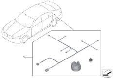 Доосн. системой охранной сигнализации для BMW G31 540iX B58C (схема запасных частей)