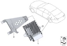 Active Sound Design для BMW G12 750LdX B57S (схема запасных частей)