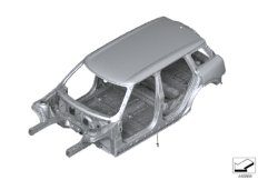 Каркас кузова для BMW F54 Cooper SD ALL4 B47 (схема запасных частей)
