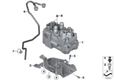 Модулятор давления Integral ABS для MOTO K40 K 1200 S (0581,0591) 0 (схема запасных частей)