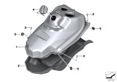 Топливный бак/дополнительные элементы для BMW K18 C 650 Sport 16 (0C04, 0C14) 0 (схема запасных частей)