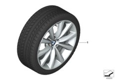 Spike/SC колесо в сб.зим. диз. 642-18" для BMW G12 750Li N63R (схема запасных частей)