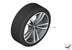 Spike/SC колесо в сб.зим. диз. 647M -19" для BMW G12N 740LiX B58C (схема запасных частей)