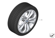 Spike/SC колесо в сб.зим. диз. 564-17" для BMW F48 X1 20dX B47 (схема запасных частей)