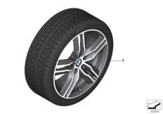 Spike/SC колесо в сб.зим. диз. 570M -18" для BMW F48 X1 20dX B47 (схема запасных частей)