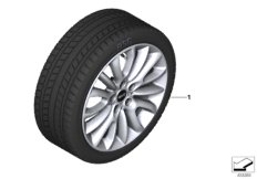 Spike/SC колесо в сб.зим. диз. 519-17" для BMW F54N Cooper D B47B (схема запасных частей)