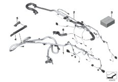 Различные дополнительные жгуты проводов для BMW F82 M4 GTS S55 (схема запасных частей)