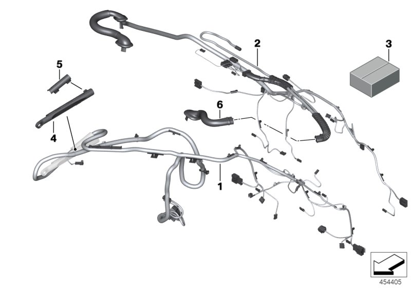 Различные дополнительные жгуты проводов для BMW F33 430d N57N (схема запчастей)