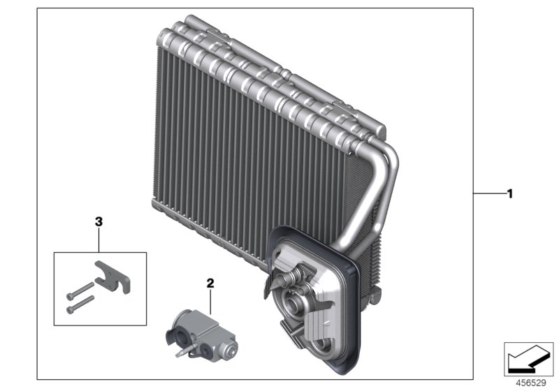 Испаритель/ предохранительный клапан для BMW RR12 Phantom EWB N74L (схема запчастей)