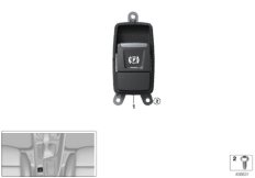 Выключатель парковочного тормоза для BMW F48N X1 20dX B47D (схема запасных частей)