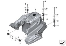 Топливный бак/деталь крепления для BMW K48 K 1600 GT 17 (0F01, 0F11) 0 (схема запасных частей)