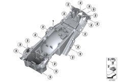 Деталь заднего кронштейна для MOTO K48 K 1600 GTL Excl. (0603, 0613) 0 (схема запасных частей)