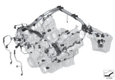 Жгут проводов двигатель/модуль двигателя для BMW E71 X6 M S63 (схема запасных частей)