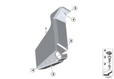 Щиток Внутр для MOTO K42 HP4 (0D01, 0D11) 0 (схема запасных частей)
