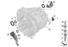 Детали коробки передач GS6X60DA для BMW F48 X1 20dX B47 (схема запасных частей)