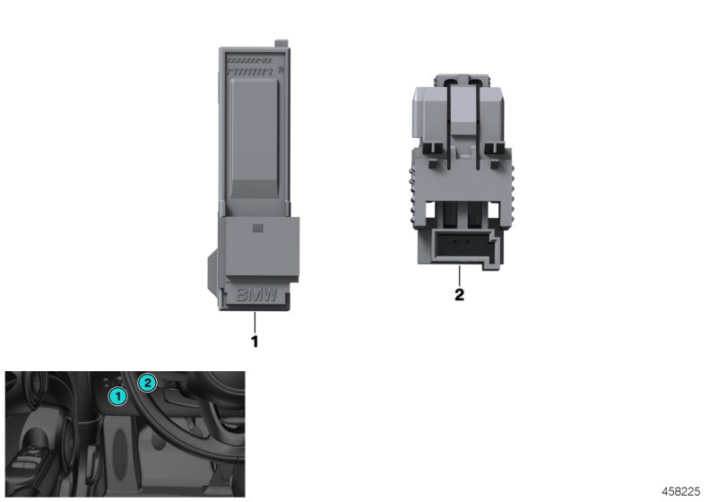 Переключатель сигнала выжатого сцепления для BMW F57 JCW B46D (схема запчастей)