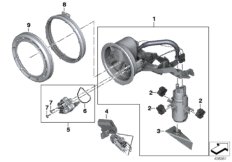 Топливный насос/датчик уровня наполнения для BMW A40 A40 (9X01, 9X02) 0 (схема запасных частей)