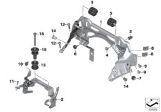 Крепление топливного бака для MOTO K43 K 1200 R Sport (0585,0595) 0 (схема запасных частей)