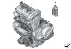 Двигатель для BMW K72 F 650 GS (0218,0228) 0 (схема запасных частей)