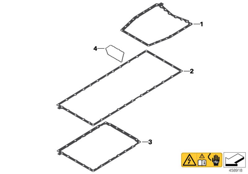 Уплотнители корпуса высоков.аккум.блока для BMW K17 C evolution (0C03) 0 (схема запчастей)