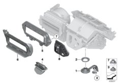 Доп.элем.блока отопителя/кондиционера для BMW E89 Z4 35i N54 (схема запасных частей)