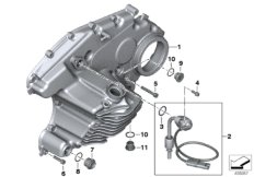 Крышка, уплотнитель КПП/разл.болты для BMW K19 C 650 GT (0133, 0134) 0 (схема запасных частей)