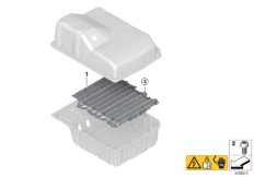 Модульная распорка высоковольтн.накоп. для MINI F60 Cooper SE ALL4 B38X (схема запасных частей)