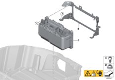 Предохран.блок высоковольтн.накопителя для BMW G12N 745Le B58X (схема запасных частей)
