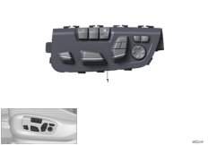 Кнопка памяти регулировки сид.пер.пас. для BMW F15 X5 50iX 4.0 N63N (схема запасных частей)