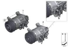 RP компрессор кондиционера для BMW F33 425d N47S1 (схема запасных частей)