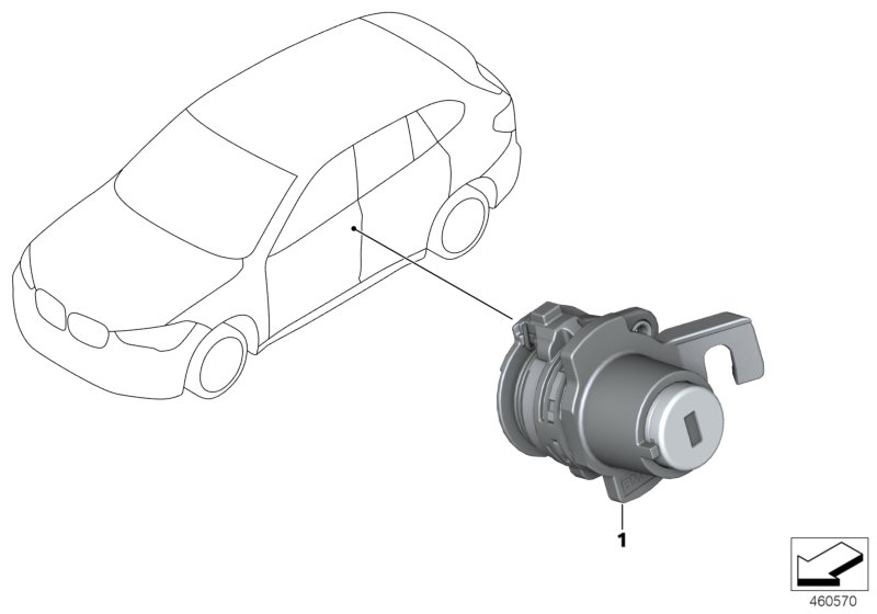 одновременное запирание для BMW M13 Zinoro 60H/100H B38X (схема запчастей)