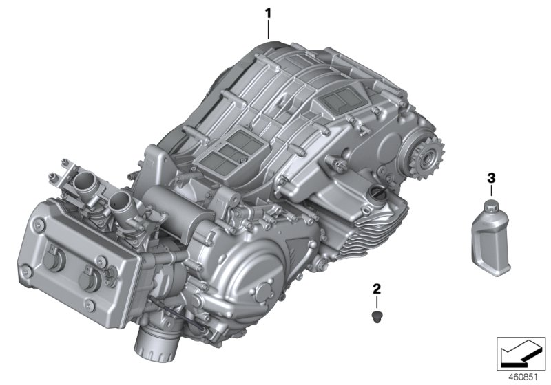 Двигатель для MOTO K19 C 650 GT 16 (0C05, 0C15) 0 (схема запчастей)
