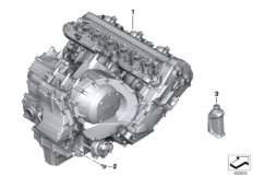 Двигатель для MOTO K48 K 1600 GTL 17 (0F02, 0F12) 0 (схема запасных частей)