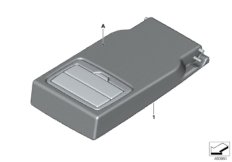 Индивидуальный подлокотник Зд для BMW F36 430dX N57N (схема запасных частей)
