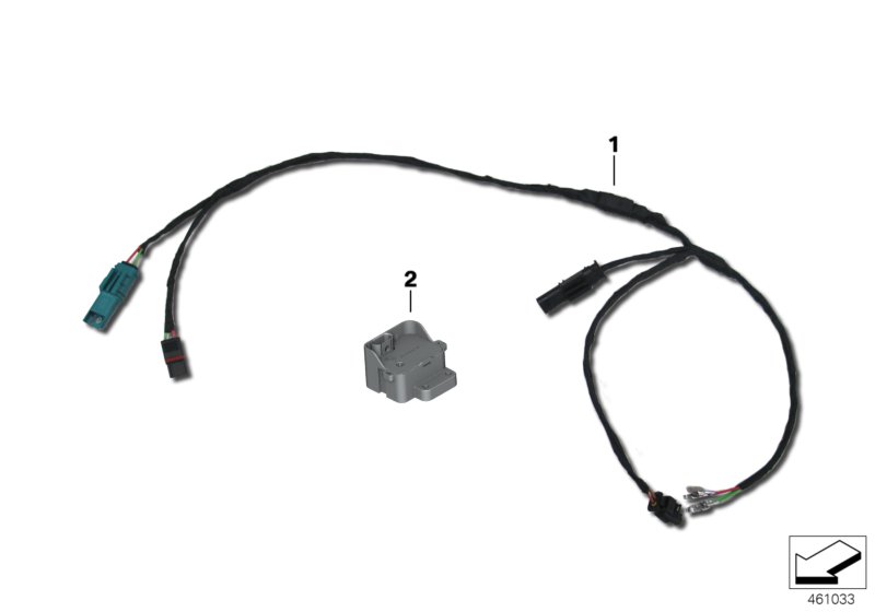 Комплект дооснащения разгрузочным реле для BMW K21 R nineT (0A06, 0A16) 0 (схема запчастей)