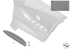 Подлокотник Individual кожа Зд для BMW F32 420dX B47 (схема запасных частей)