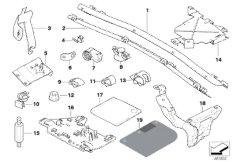Мелкие детали для BMW E46 320i M54 (схема запасных частей)