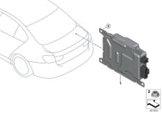 Модуль зарядки АКБ / BCU150 для BMW F30N 330e B48X (схема запасных частей)