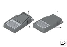 Индивидуальный задний подлокотник кожа для BMW F16 X6 50iX 4.4 N63N (схема запасных частей)