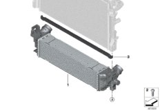 Охладитель наддувочного воздуха для BMW G11 730dX B57 (схема запасных частей)