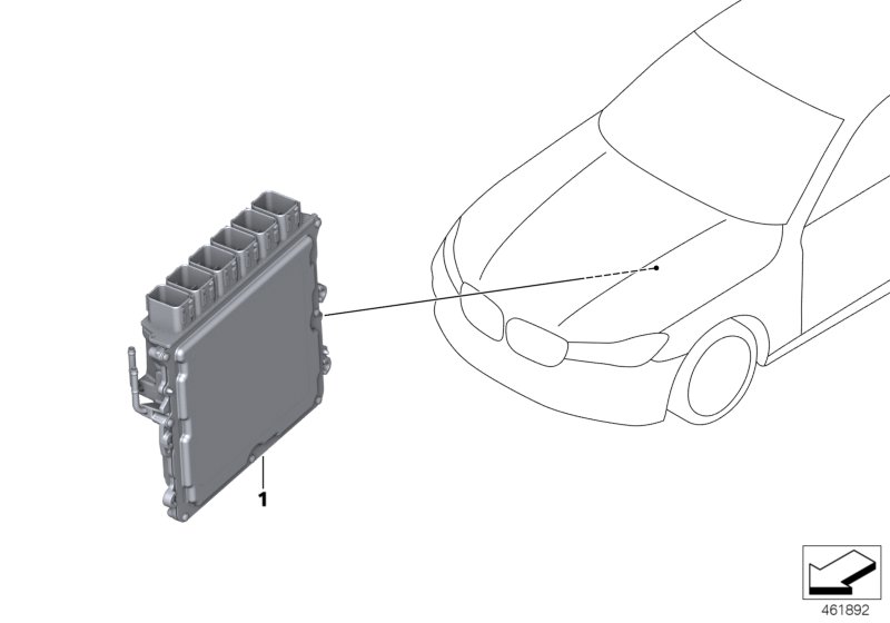 Основной блок управления DME 8.8.0 для BMW G11 750iX N63R (схема запчастей)