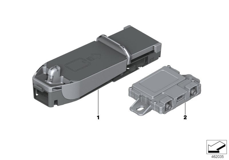 Детали телефония беспроводная зарядка для BMW I01N i3 120Ah IB1 (схема запчастей)