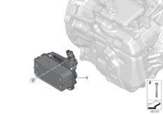 Теплообменник для BMW F45N 220i B42 (схема запасных частей)